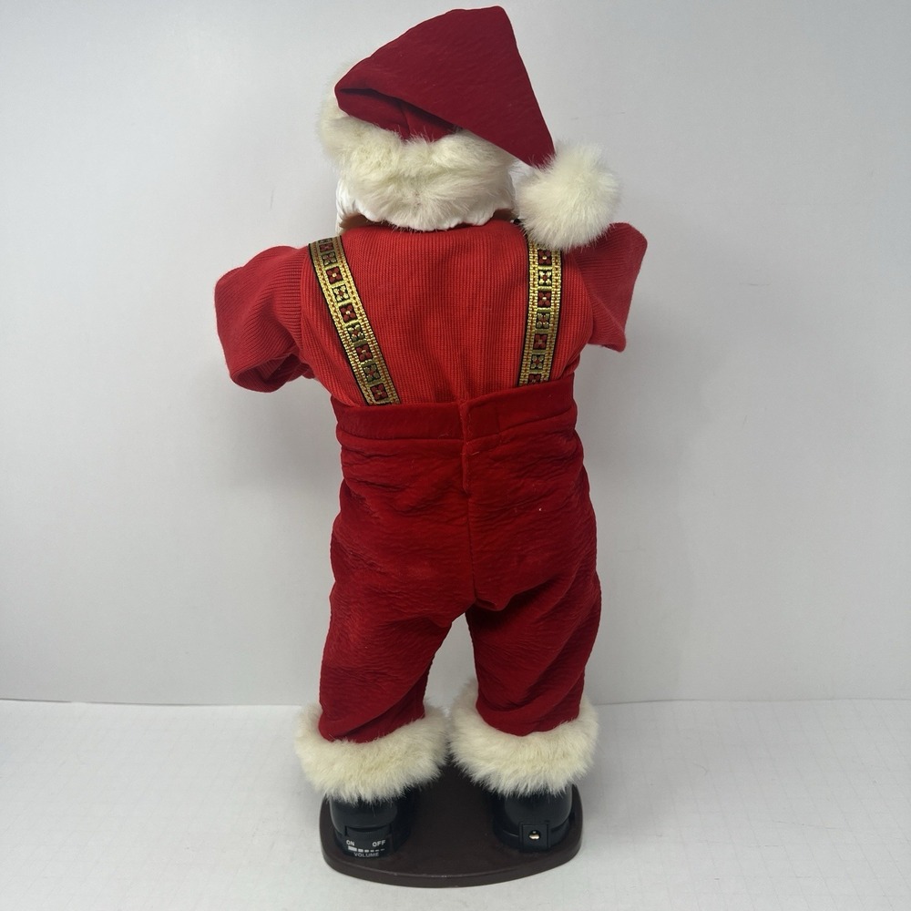 Jingle Bell Rock Santa Claus Animated Dancing Musical 1998 First Edition Plush - Picture 15 of 16